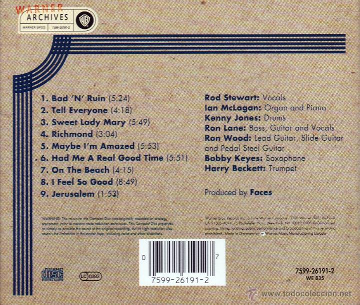 CDs de m&uacute;sica: FACES - LONG PLAYER - compact disc.mirar portes antes de comprar - Foto 2
