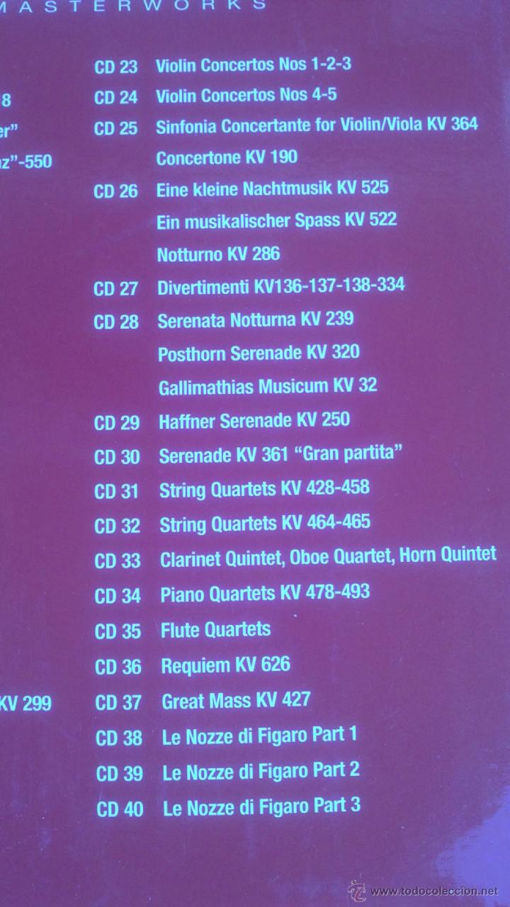 CDs de m&uacute;sica: MOZART THE MASTERWORKS BOX 40 CD - Foto 6