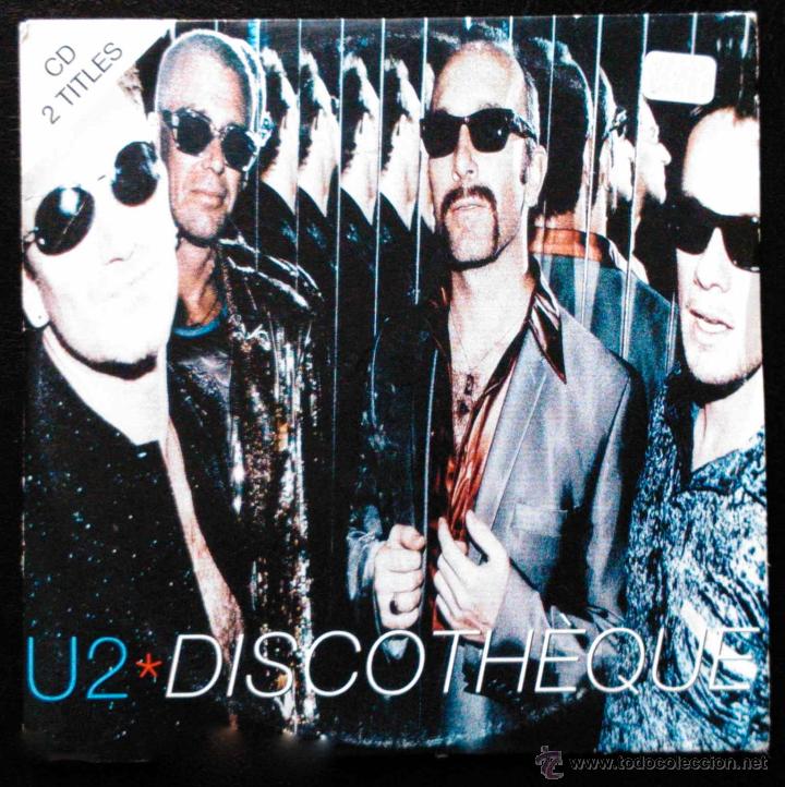 CDs de m&uacute;sica: U2, DISCOTHEQUE - CD SINGLE 2 T&Iacute;TULOS - Foto 1