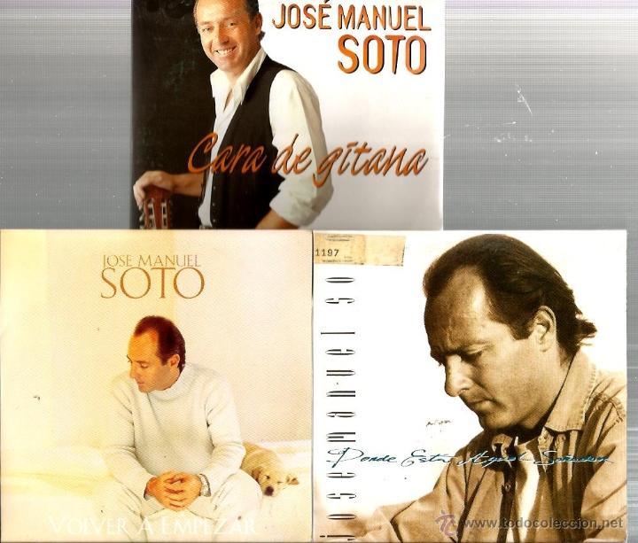 CDs de m&uacute;sica: 3 CD&acute;S SINGLE DE JOSE MANUEL SOTO - Foto 1