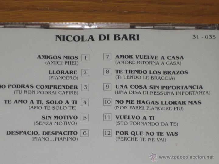 CDs de m&uacute;sica: NICOLA DI BARI - Foto 2