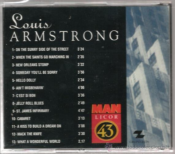 CDs de m&uacute;sica: CD  LOUIS ARMSTRONG ( MAN LICOR 43 ) - Foto 2