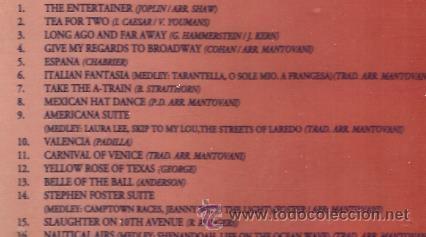 CDs de m&uacute;sica: 2 CD&acute;S ORQUESTA MANTOVANI : 30 TRACKS - Foto 3