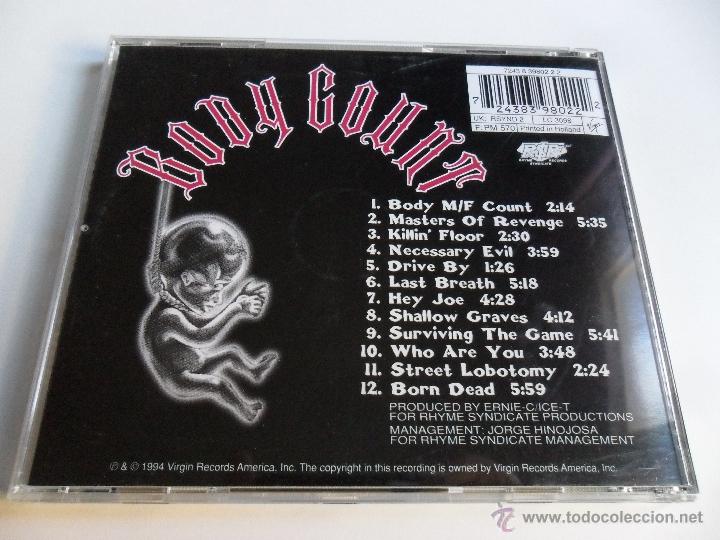 CDs de m&uacute;sica: BODY COUNT . BORN DEAD - Foto 2