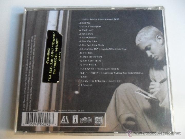 CDs de m&uacute;sica: EMINEM . THE MARSHALL MATHERS - Foto 2
