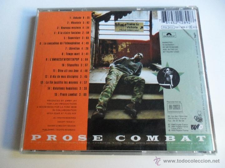 CDs de m&uacute;sica: MC SOLAAR . PROSE COMBAT - Foto 2
