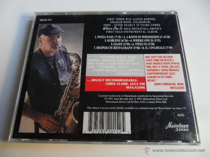 CDs de m&uacute;sica: WHERE ONE IS DICK HECKSTALL-SMITH - Foto 2