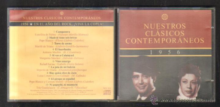 Music CDs: NUESTROS CLASICOS CONTEMPORANEOS 1956. EN EL A&Ntilde;O DEL ROCK. &iexcl;VIVA LA COPLA!.        CD-VARIOS-359