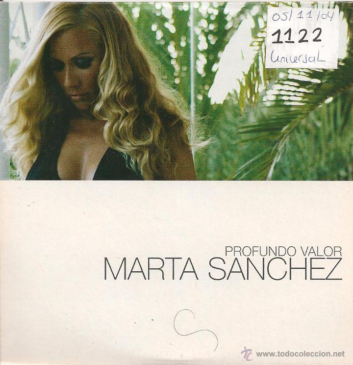CDs de m&uacute;sica: MARTA SANCHEZ - PROFUNDO VALOR (CD SINGLE PROMOCIONAL 2004) - Foto 1