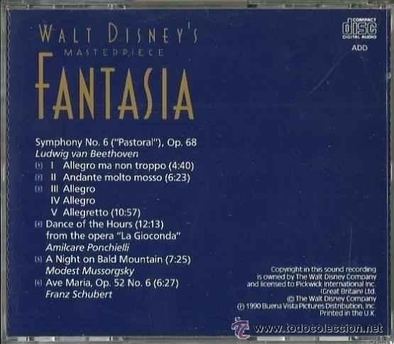 Fantasia Disney Vol 2 Leopold Stokowski Cd Sold Through Direct Sale