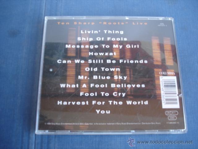 CDs de m&uacute;sica: TEN SHARP   ROOTS LIVE - Foto 2