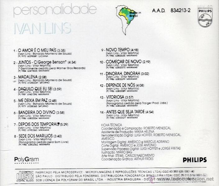 CDs de m&uacute;sica: IVAN LINS - PERSONALIDADE - compact disc.mirar portes antes de comprar - Foto 2