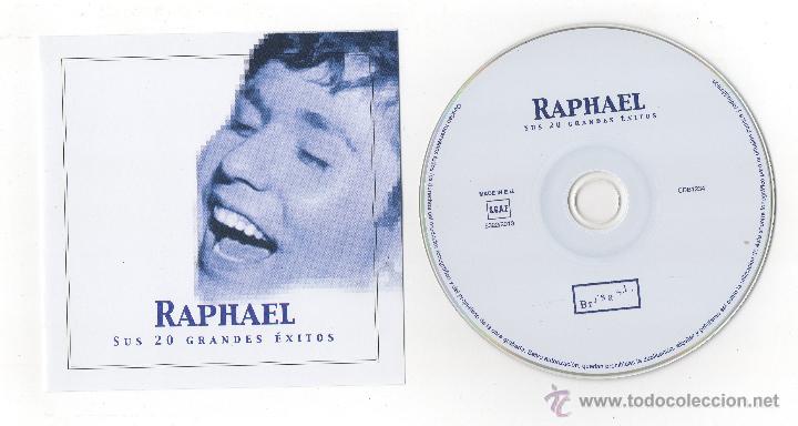 CDs de m&uacute;sica: RAPHAEL &middot; SUS 20 GRANDES &Eacute;XITOS &middot; RARO Y MUY DIF&Iacute;CIL - Foto 1