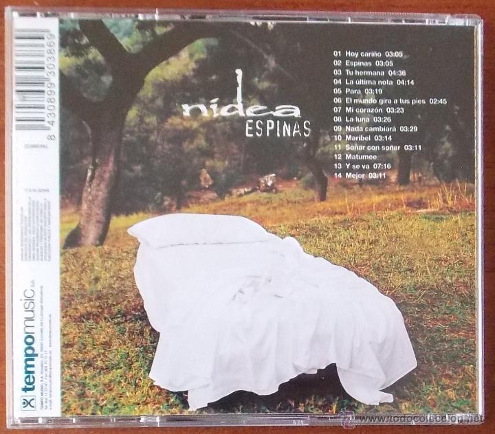 CDs de m&uacute;sica: NIDEA - ESPINAS - 14 TEMAS - Foto 2