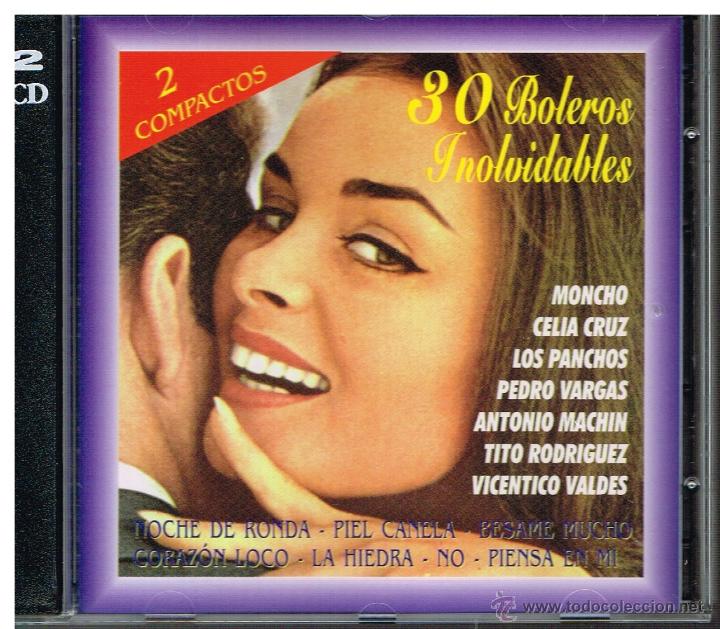 CDs de m&uacute;sica: 30 Boleros inolvidables - Doble Cd 1997 - Foto 1