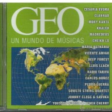 CDs de Música: GEO. UN MUNDO DE MÚSICAS - CD 2002. Lote 41163178