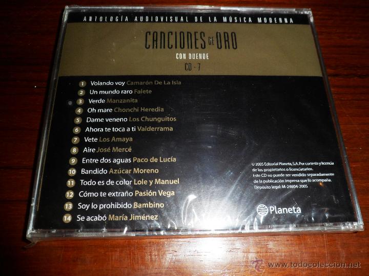CDs de m&uacute;sica: CANCIONES DE ORO. CON DUENDE. (PRECINTADO - NUEVO) - Foto 2