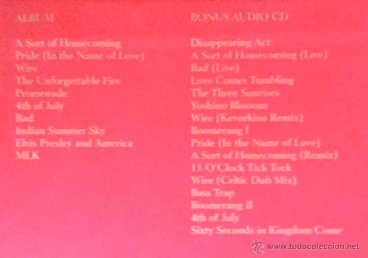 CDs de m&uacute;sica: U2, UNFORGETTABLE FIRE - DOBLE CD, 2 DISCOS CDs + LIBRO. COMO NUEVO - Foto 3