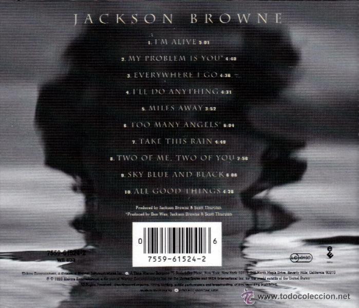 CDs de m&uacute;sica: JACKSON BROWNE - IM ALIVE - CD 1993 - Foto 2