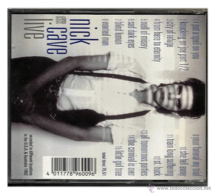 CDs de m&uacute;sica: Nick Cave - Live (CD no oficial) - Foto 2