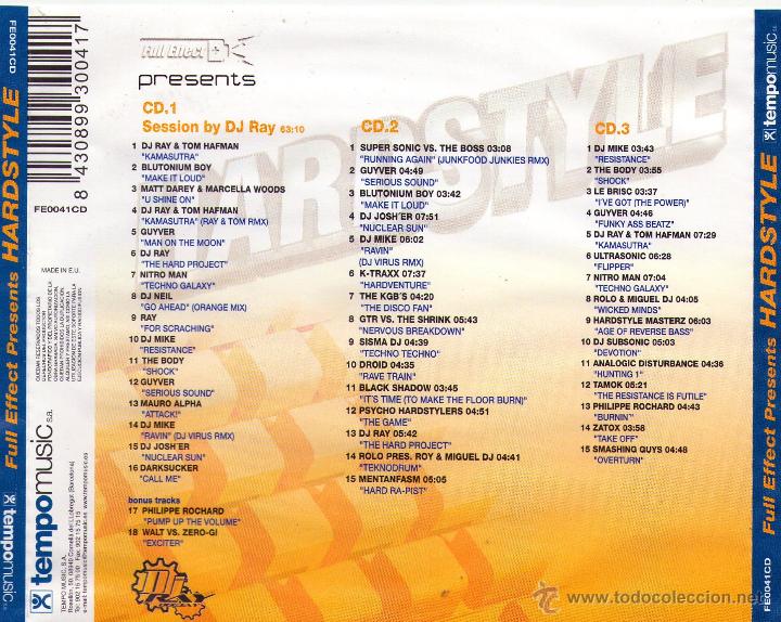 CDs de m&uacute;sica: FULL EFFECT PRESENTS HARDSTYLE (TRIPLE CD) (2003) - Foto 2