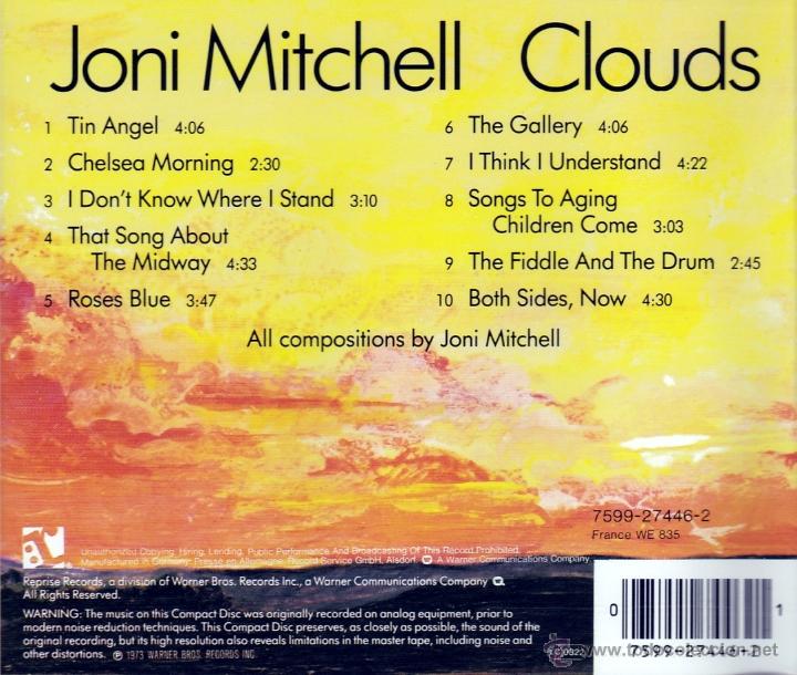 CDs de m&uacute;sica: JONI MITCHELL - CLOUDS - 1 - compact disc.mirar portes antes de comprar - Foto 2