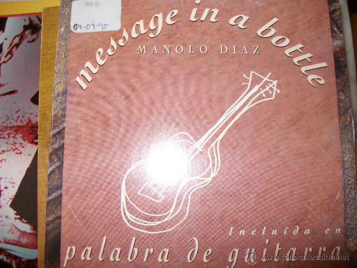 PROMO MCD MANOLO DIAZ – MESSAGE IN A BOTTLE – PALABRA DE GUITARRA – THE POLICE – STING (Música - CD's Rock)