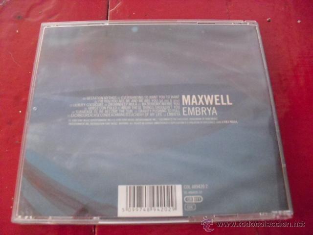 CDs de m&uacute;sica: MAXWELL. EMBRYA. CD. - Foto 3