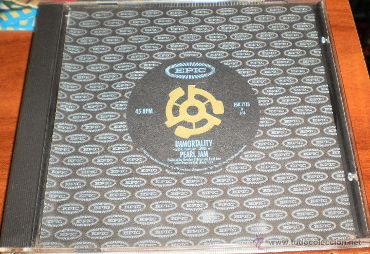 CDs de m&uacute;sica: pearl jam cd single promocional immortality 1995 - Foto 1
