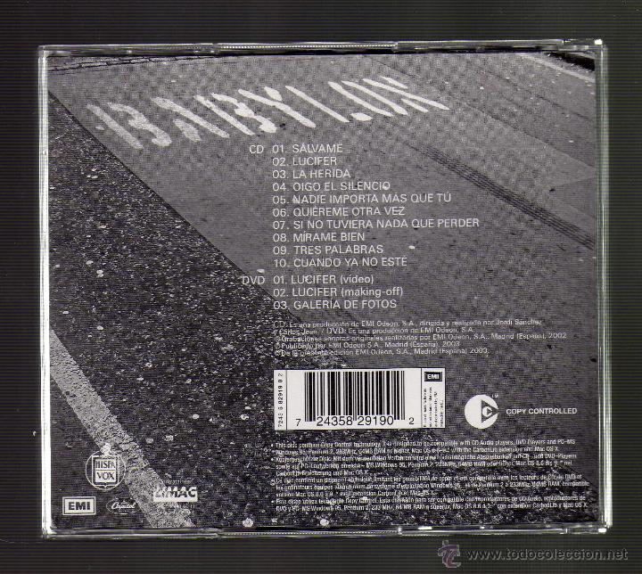 CDs de m&uacute;sica: CD + DVD: OBK - babylon - hispavox, 2003 - Foto 2