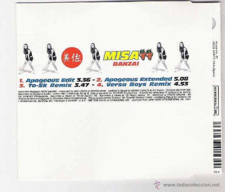 CDs de m&uacute;sica: CD SINGLE MISA / BANZAI 1999 - Foto 2