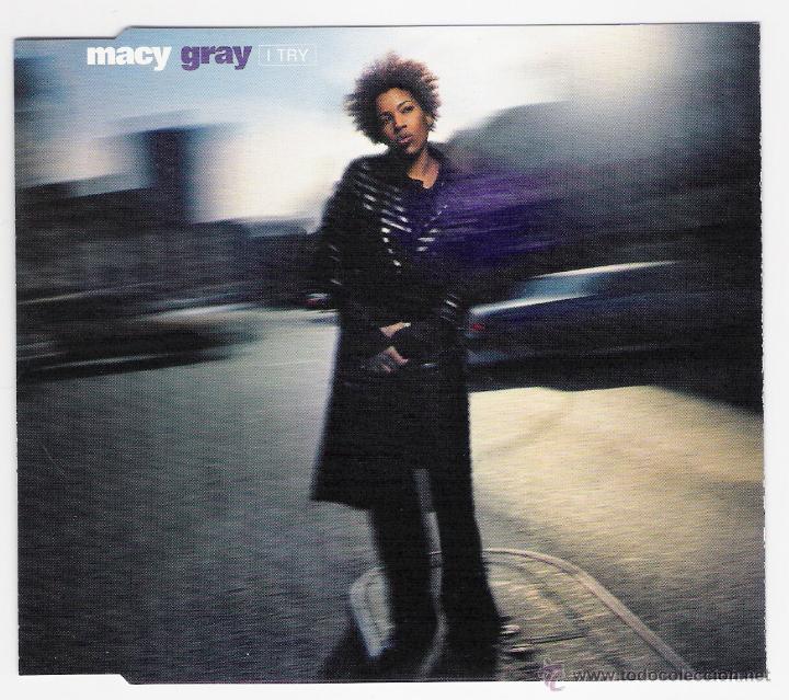CDs de m&uacute;sica: CD SINGLE MACY GRAY / I TRY 1999 - Foto 1