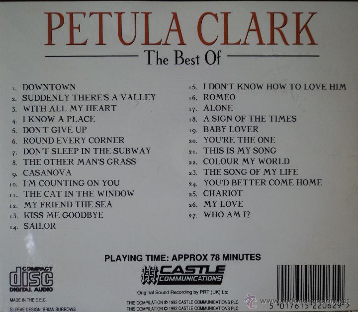 CDs de m&uacute;sica: Petula Clark - The Best - Edici&oacute;n de 1992 de EEC - Foto 2