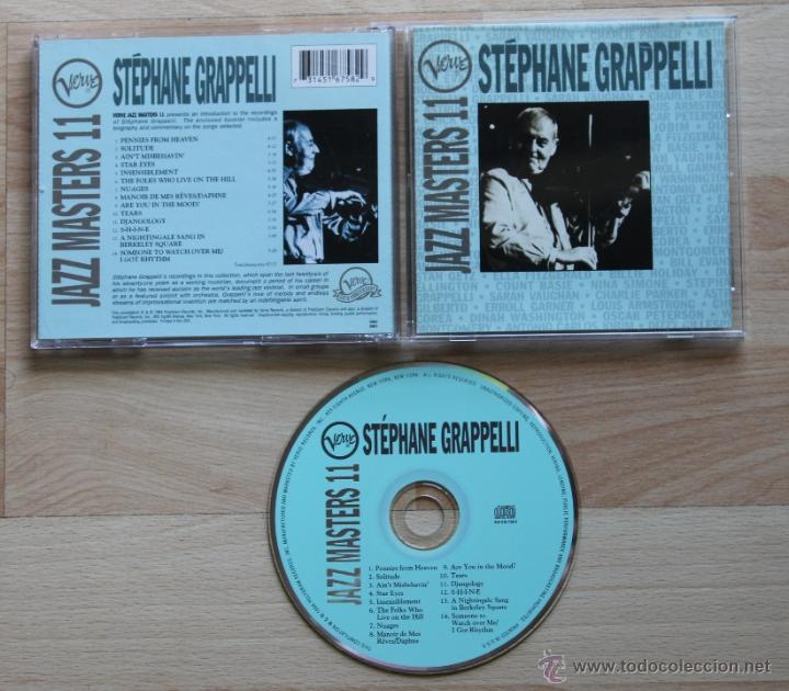 CDs de m&uacute;sica: JAZZ MASTERS 11 STEPHANE GRAPPELLI CD - Foto 1