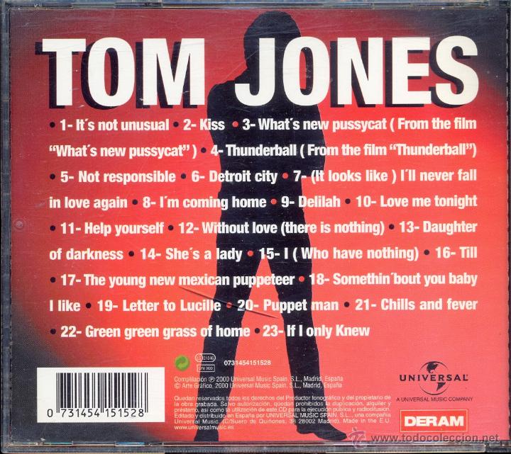 CDs de m&uacute;sica: TOM JONES GOLD greatest hits / CD (2000) - Foto 2