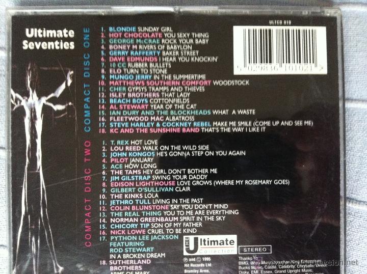 CDs de m&uacute;sica: CD DOBLE-ULTIMATE SEVENTIES-VARIOS - Foto 2