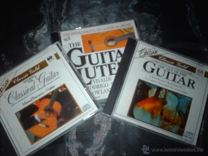 CDs de M&uacute;sica: lote 3 cds guitarra clasica