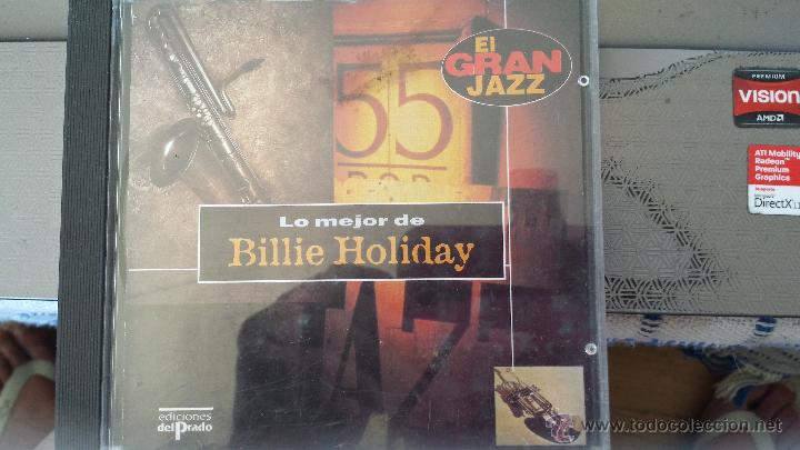 CDs de M&uacute;sica: CD M&Uacute;SICA DE JAZZ; LO MEJOR DE BILLIE HOLIDAY;  BUEN ESTADO