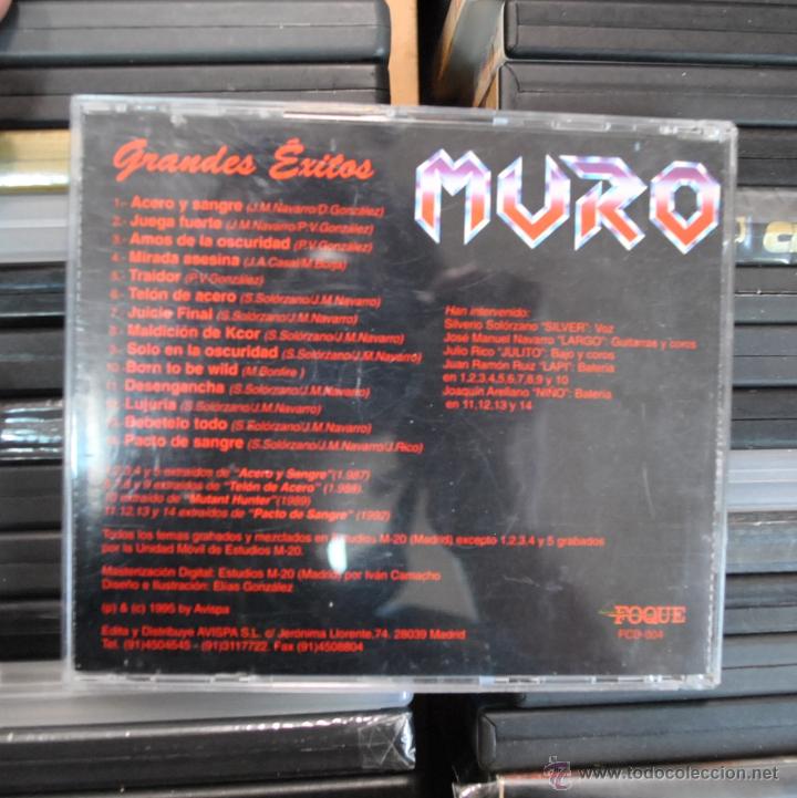 CDs de m&uacute;sica: MURO - GRANDES EXITOS - CD - Foto 2
