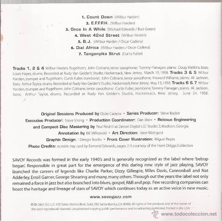 CDs de m&uacute;sica: john coltrane - timelees (cd) savoy. 50s - Foto 2