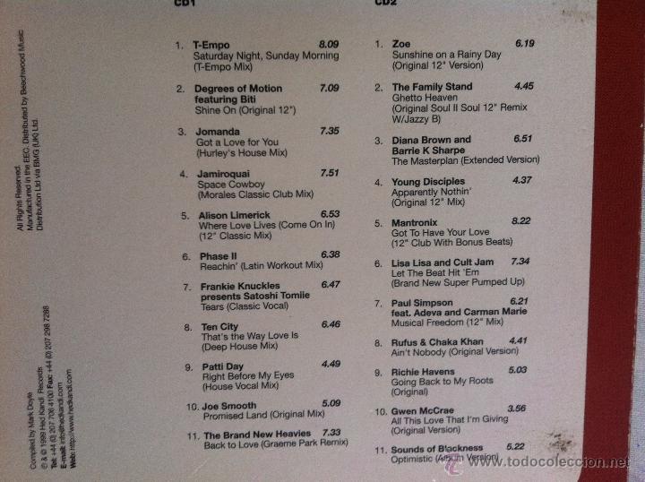 CDs de m&uacute;sica: CD DOBLE-BACK TO LOVE-VARIOS - Foto 2