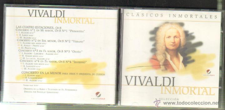 CDs de M&uacute;sica: CLASICOS INMORTALES. VIVALDI INMORTAL SELECCI&Oacute;N. VOL.1.      CD-CLASICA-394