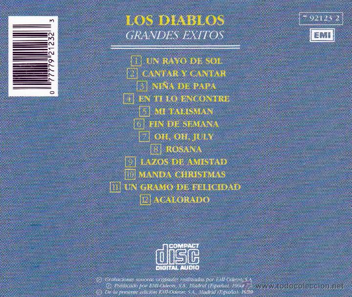 CDs de m&uacute;sica: LOS DIABLOS - GRANDES EXITOS - compact disc.mirar portes antes de comprar - Foto 2