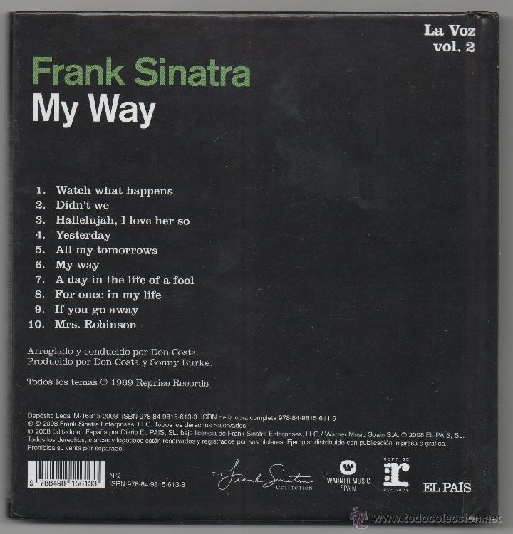CDs de m&uacute;sica: FRANK SINATRA &middot; MY WAY &middot; LIBRO + CD - Foto 2