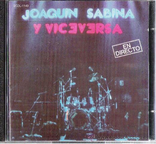 CDs de m&uacute;sica: OFERTA. DOBLE CD JOAQUIN SABINA Y VICEVERSA.EN DIRECTO - Foto 1