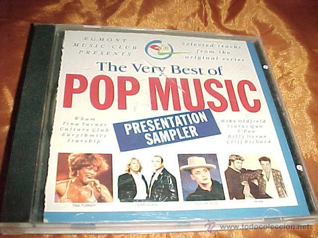 CDs de m&uacute;sica: THE VERY BEST OF POP MUSIC. PRESENTATION SAMPLER. CD EDICION EXTRANJERA