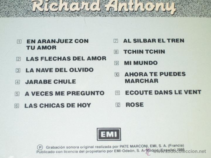 CDs de m&uacute;sica: RICHARD ANTHONY - EMI - Foto 2