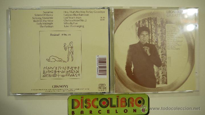 CDs de m&uacute;sica: LEONARD COHEN - GREATEST HITS - CD 1975 - Foto 1