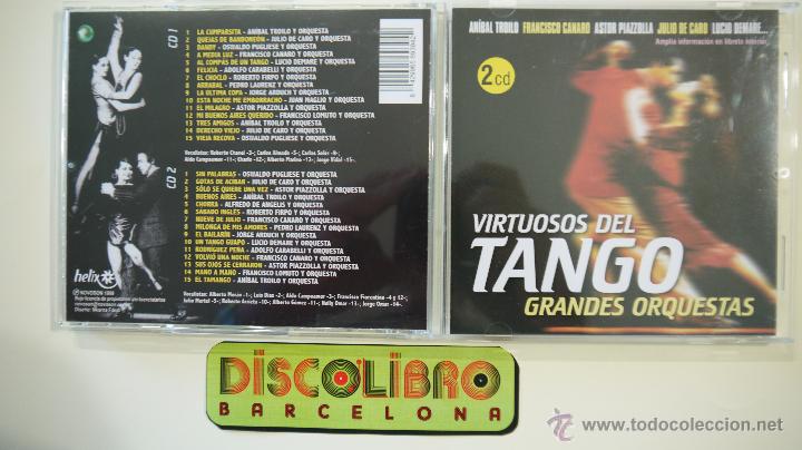 CDs de m&uacute;sica: VIRTUOSOS DEL TANGO. GRANDES ORQUESTAS - 2 CD - Foto 1