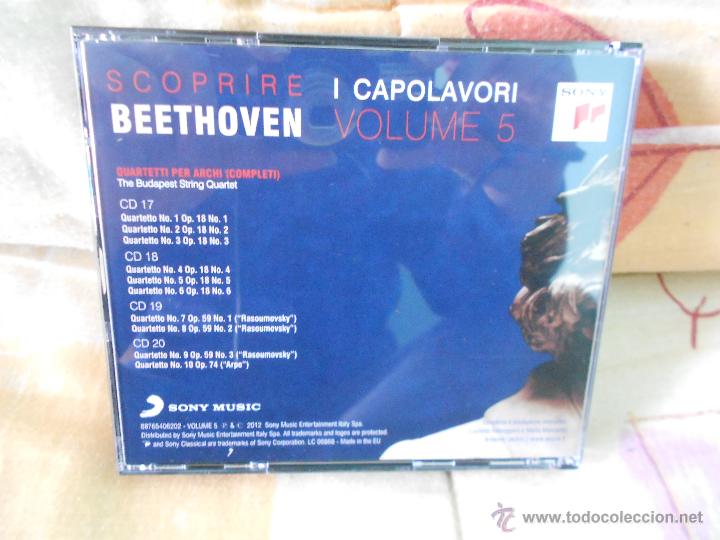 CDs de m&uacute;sica: (4CD) BEETHOVEN QUARTETTI PER ARCHI NO. 1-10 THE BUDAPEST STRING QUARTET - Foto 2
